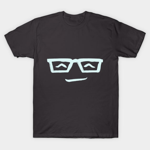 White Glasses T-Shirt by ABrownFox